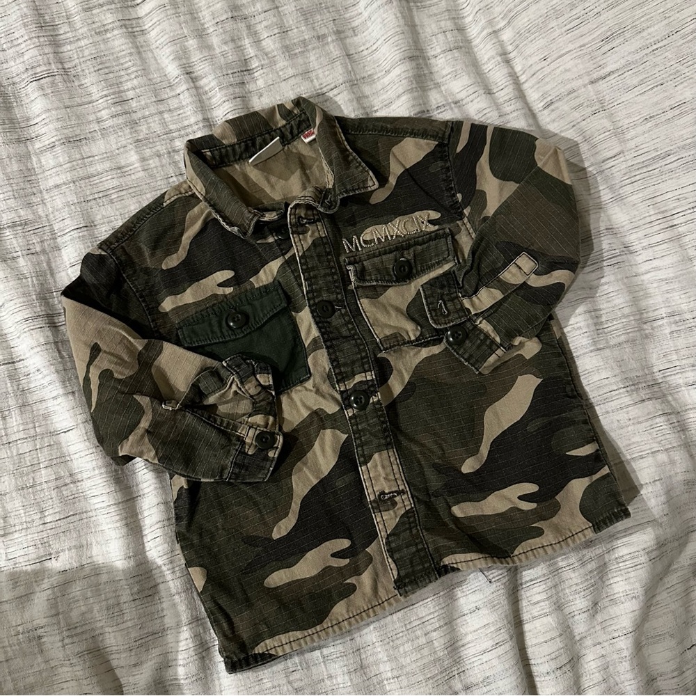 Zara Toddler Boy Camo Overshirt